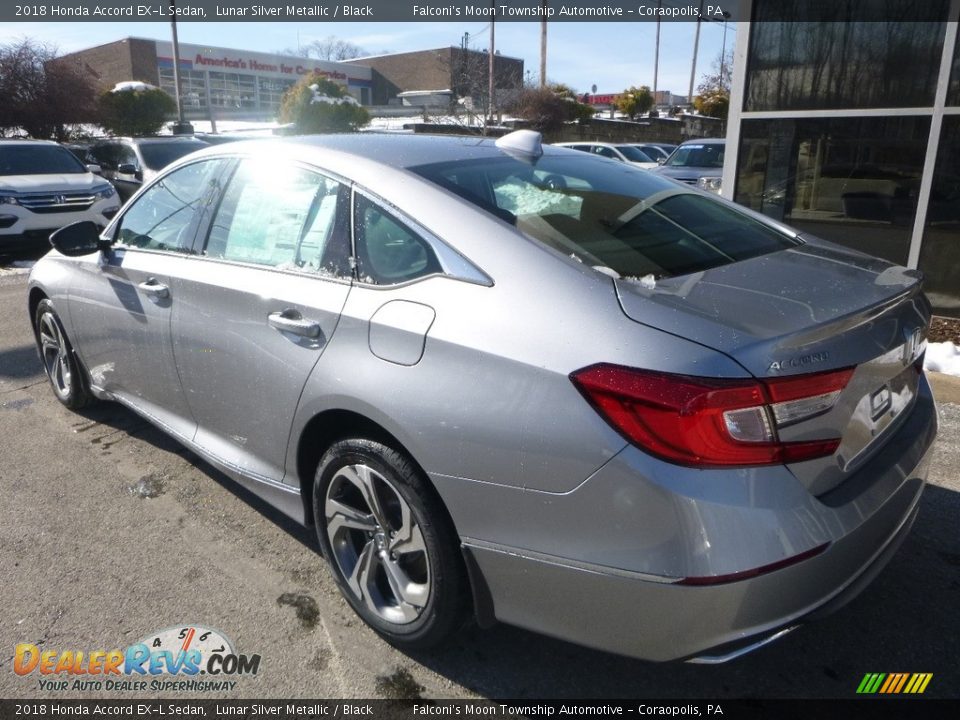 2018 Honda Accord EX-L Sedan Lunar Silver Metallic / Black Photo #2