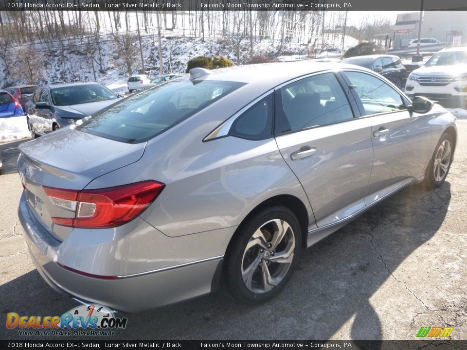 2018 Honda Accord EX-L Sedan Lunar Silver Metallic / Black Photo #4