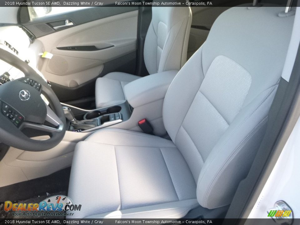 2018 Hyundai Tucson SE AWD Dazzling White / Gray Photo #13