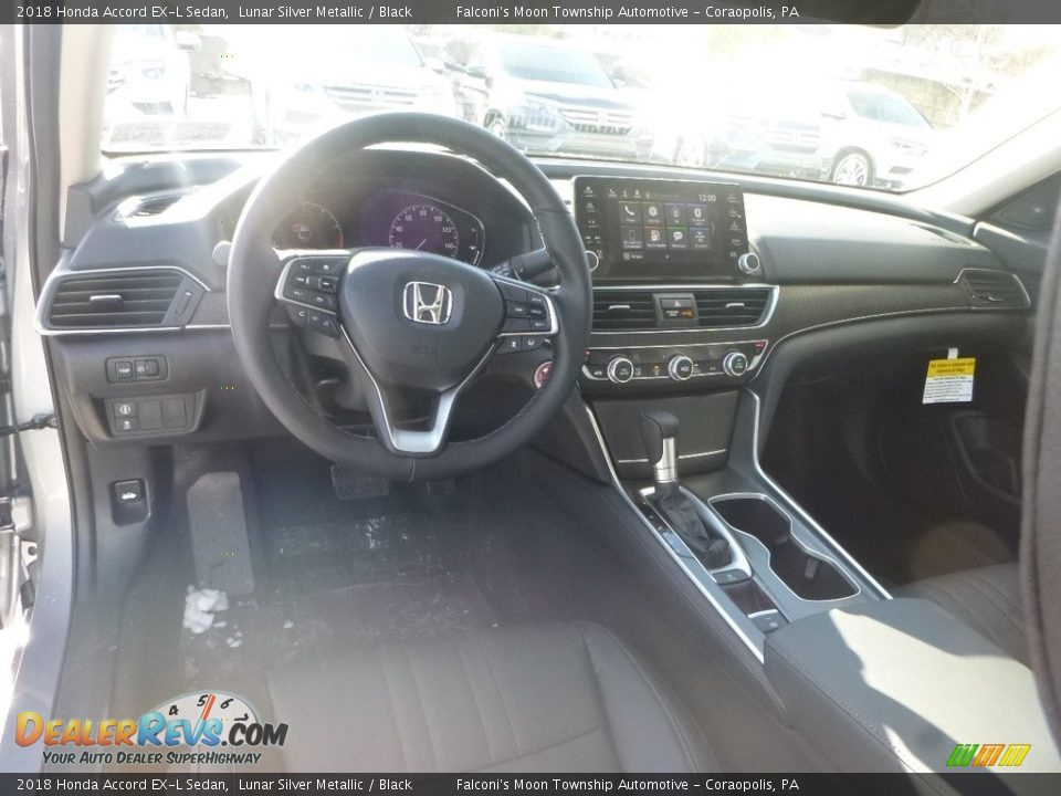 2018 Honda Accord EX-L Sedan Lunar Silver Metallic / Black Photo #10