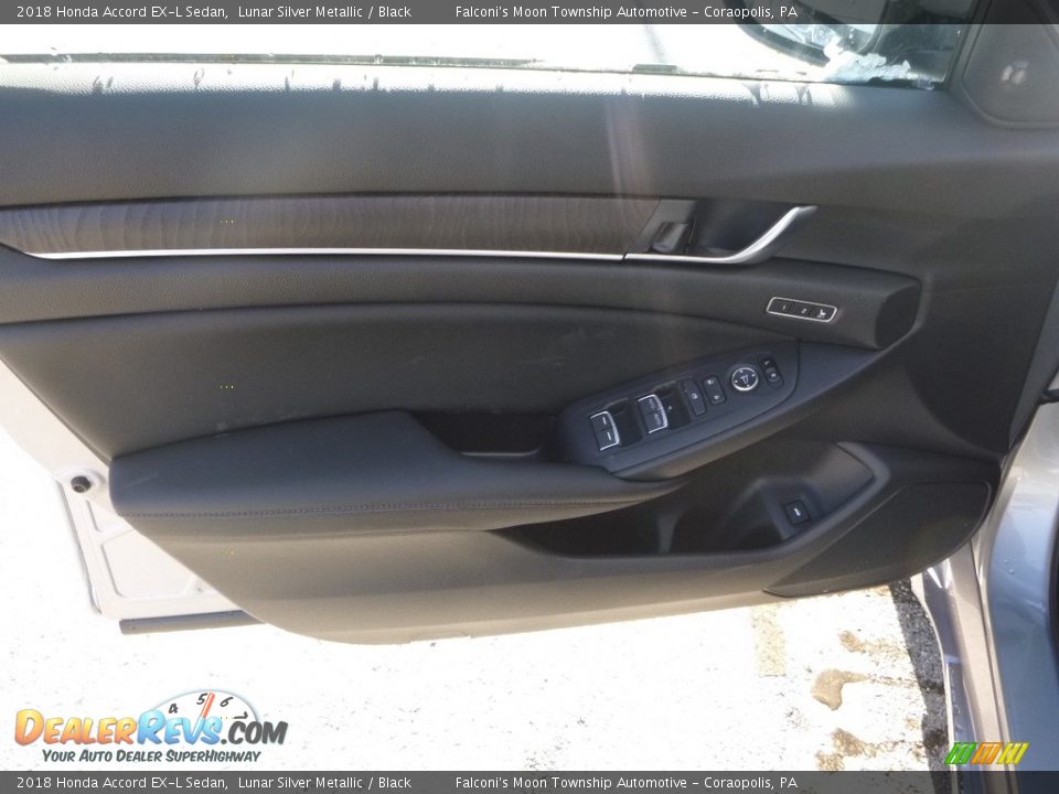 2018 Honda Accord EX-L Sedan Lunar Silver Metallic / Black Photo #11
