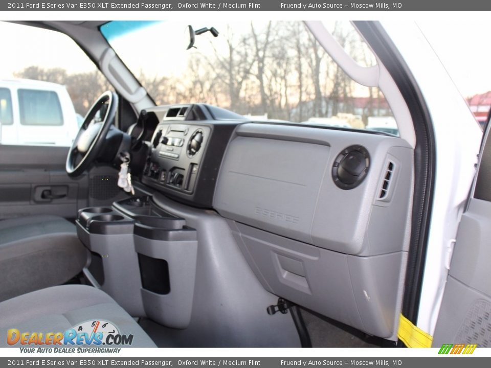 2011 Ford E Series Van E350 XLT Extended Passenger Oxford White / Medium Flint Photo #26