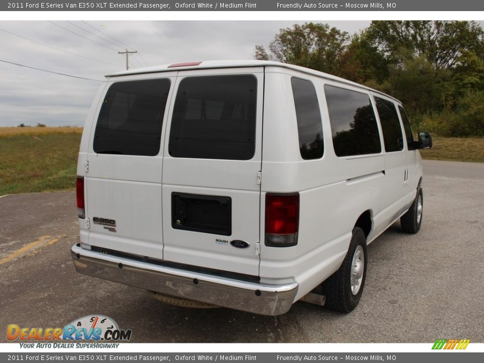 2011 Ford E Series Van E350 XLT Extended Passenger Oxford White / Medium Flint Photo #28