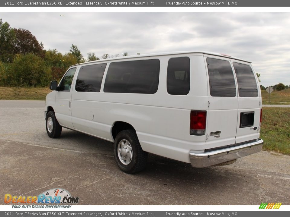 2011 Ford E Series Van E350 XLT Extended Passenger Oxford White / Medium Flint Photo #30