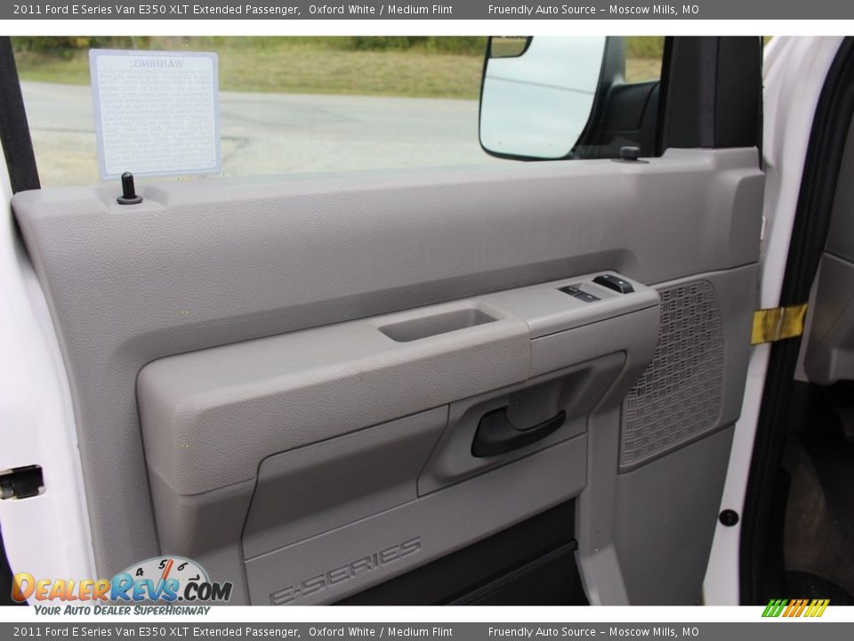 2011 Ford E Series Van E350 XLT Extended Passenger Oxford White / Medium Flint Photo #36