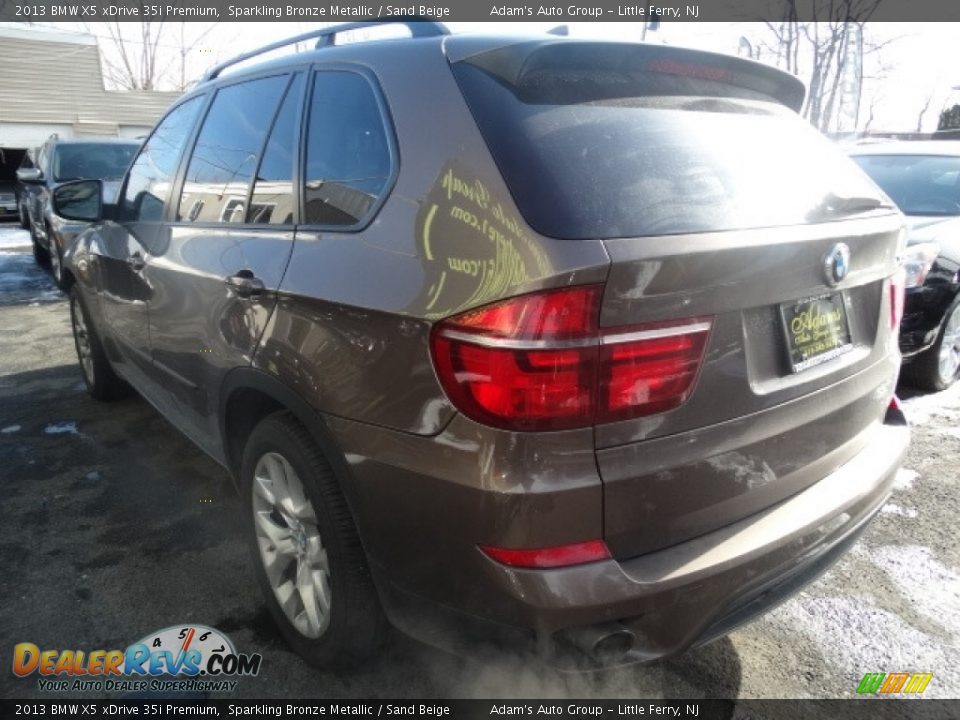 2013 BMW X5 xDrive 35i Premium Sparkling Bronze Metallic / Sand Beige Photo #5