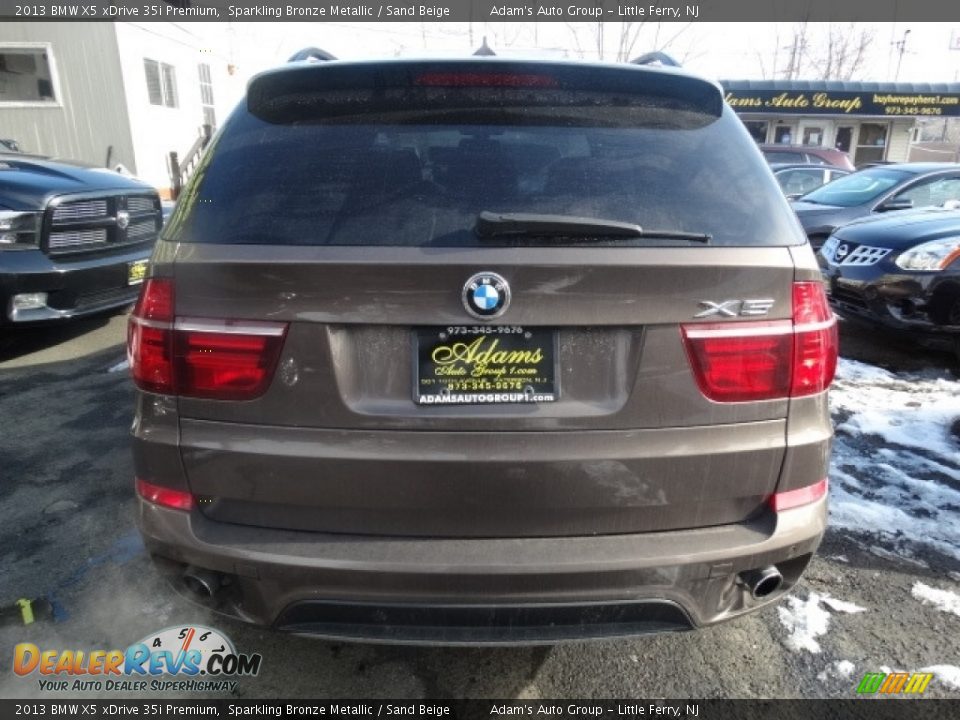 2013 BMW X5 xDrive 35i Premium Sparkling Bronze Metallic / Sand Beige Photo #6