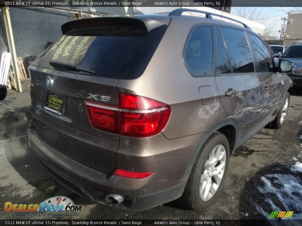 2013 BMW X5 xDrive 35i Premium Sparkling Bronze Metallic / Sand Beige Photo #7