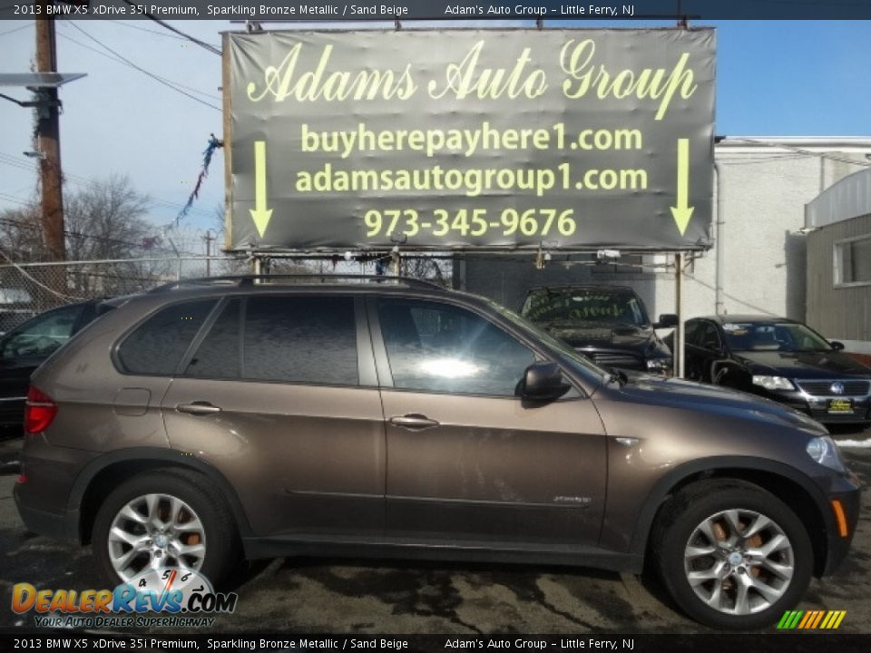 2013 BMW X5 xDrive 35i Premium Sparkling Bronze Metallic / Sand Beige Photo #8