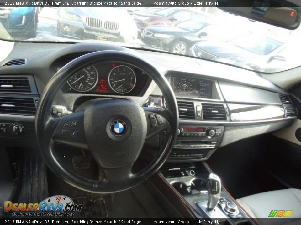 2013 BMW X5 xDrive 35i Premium Sparkling Bronze Metallic / Sand Beige Photo #14