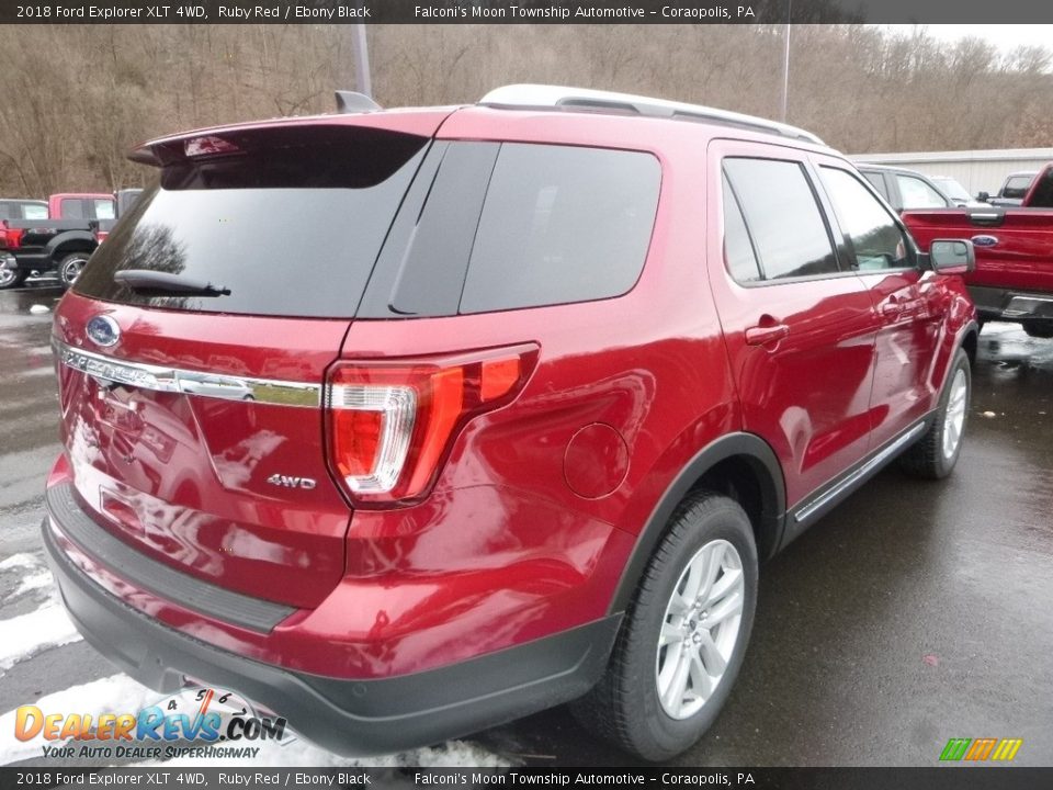 2018 Ford Explorer XLT 4WD Ruby Red / Ebony Black Photo #2