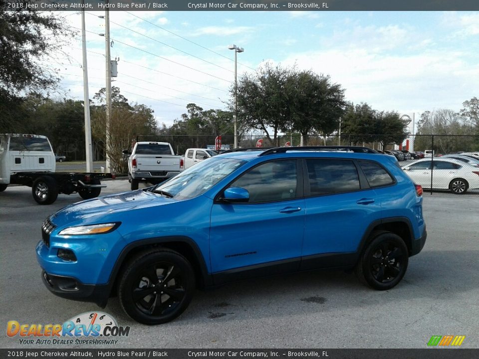 2018 Jeep Cherokee Altitude Hydro Blue Pearl / Black Photo #1