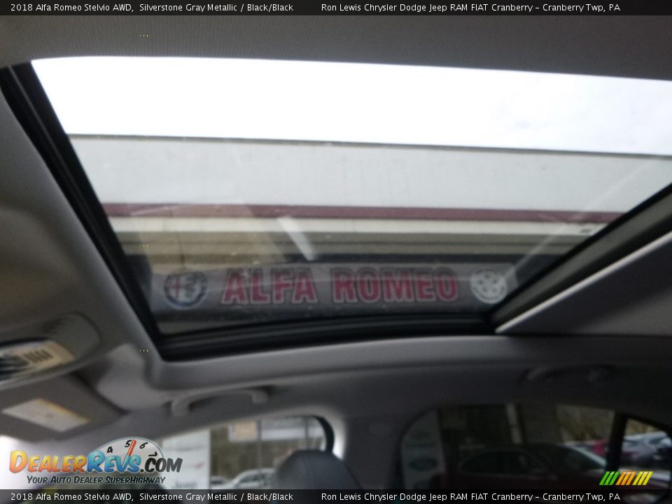 2018 Alfa Romeo Stelvio AWD Silverstone Gray Metallic / Black/Black Photo #24
