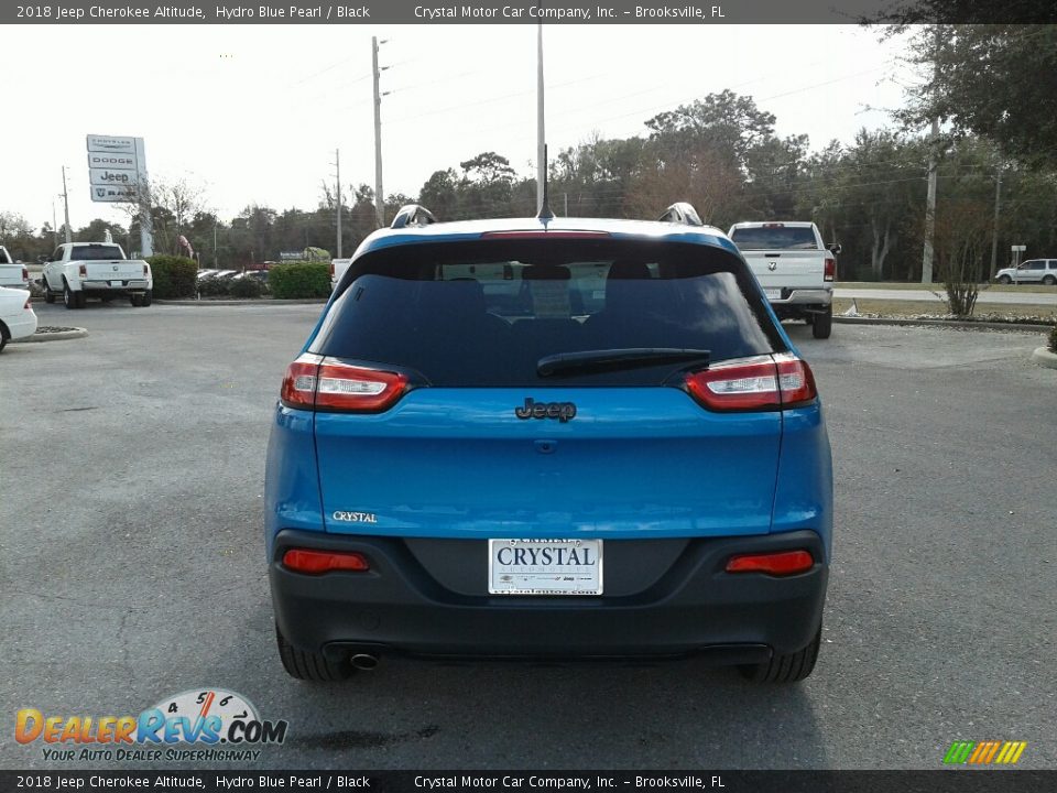 2018 Jeep Cherokee Altitude Hydro Blue Pearl / Black Photo #4