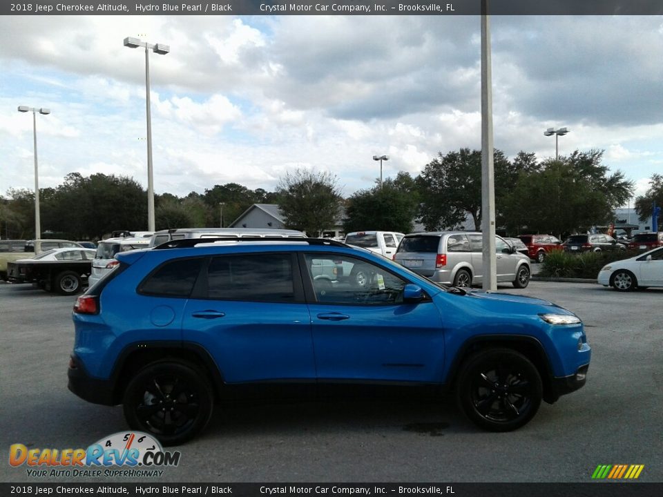 2018 Jeep Cherokee Altitude Hydro Blue Pearl / Black Photo #6
