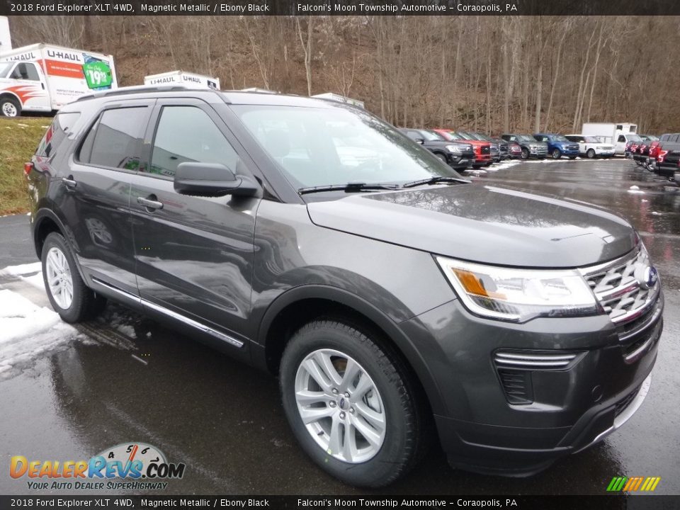 2018 Ford Explorer XLT 4WD Magnetic Metallic / Ebony Black Photo #3