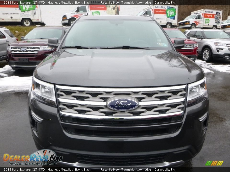 2018 Ford Explorer XLT 4WD Magnetic Metallic / Ebony Black Photo #4