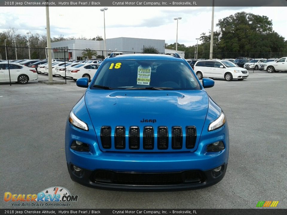 2018 Jeep Cherokee Altitude Hydro Blue Pearl / Black Photo #8