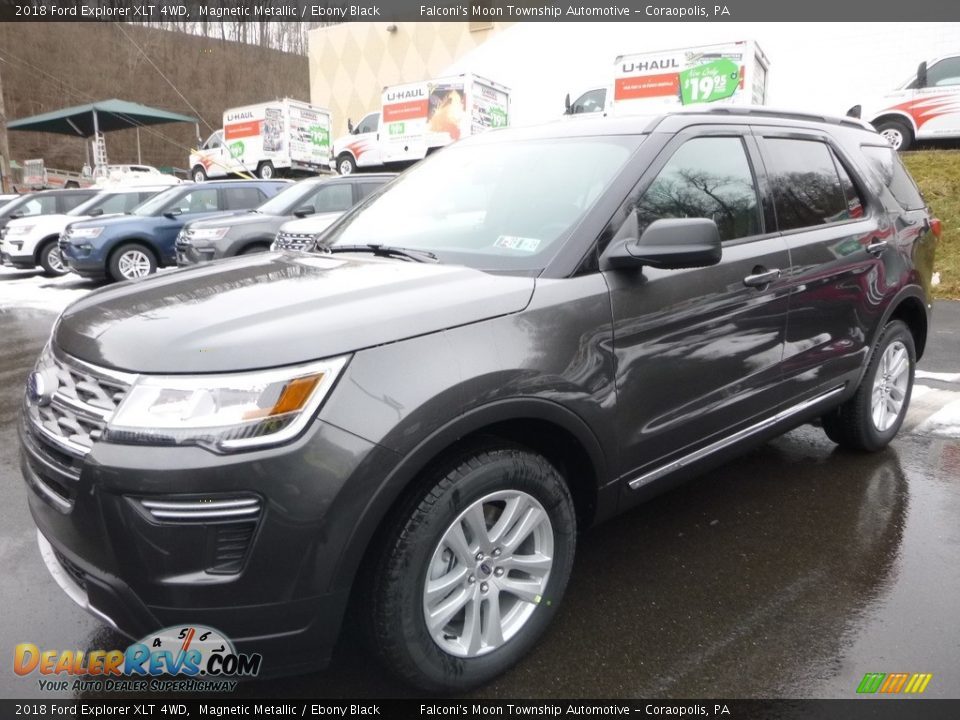 2018 Ford Explorer XLT 4WD Magnetic Metallic / Ebony Black Photo #5