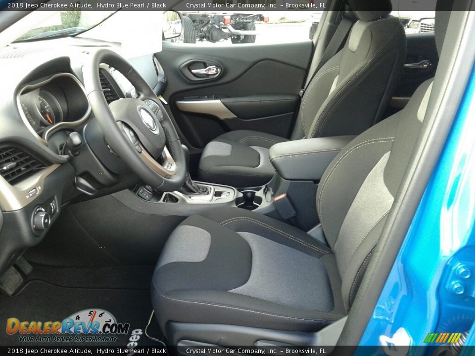 2018 Jeep Cherokee Altitude Hydro Blue Pearl / Black Photo #9