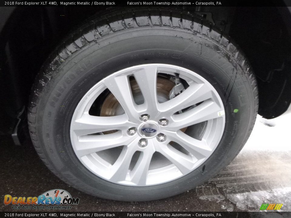 2018 Ford Explorer XLT 4WD Magnetic Metallic / Ebony Black Photo #7