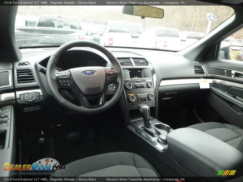 2018 Ford Explorer XLT 4WD Magnetic Metallic / Ebony Black Photo #10
