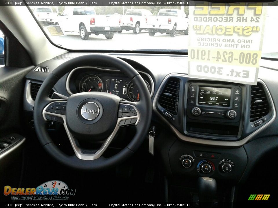 2018 Jeep Cherokee Altitude Hydro Blue Pearl / Black Photo #13
