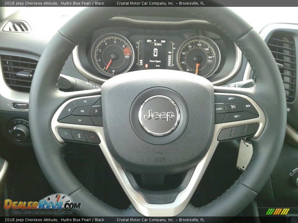 2018 Jeep Cherokee Altitude Hydro Blue Pearl / Black Photo #14