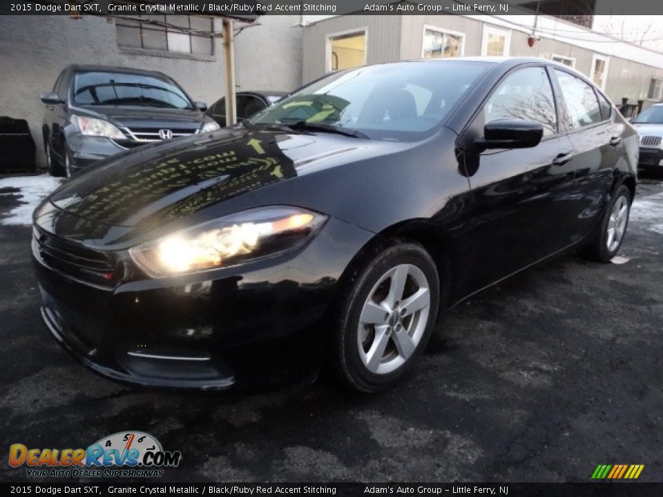 2015 Dodge Dart SXT Granite Crystal Metallic / Black/Ruby Red Accent Stitching Photo #3