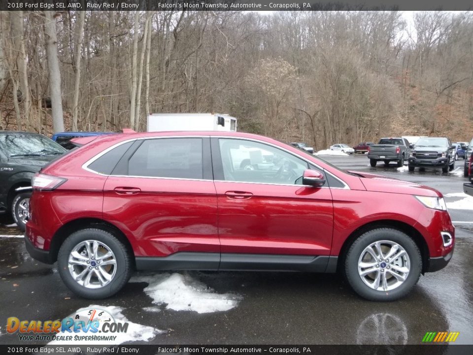 Ruby Red 2018 Ford Edge SEL AWD Photo #1
