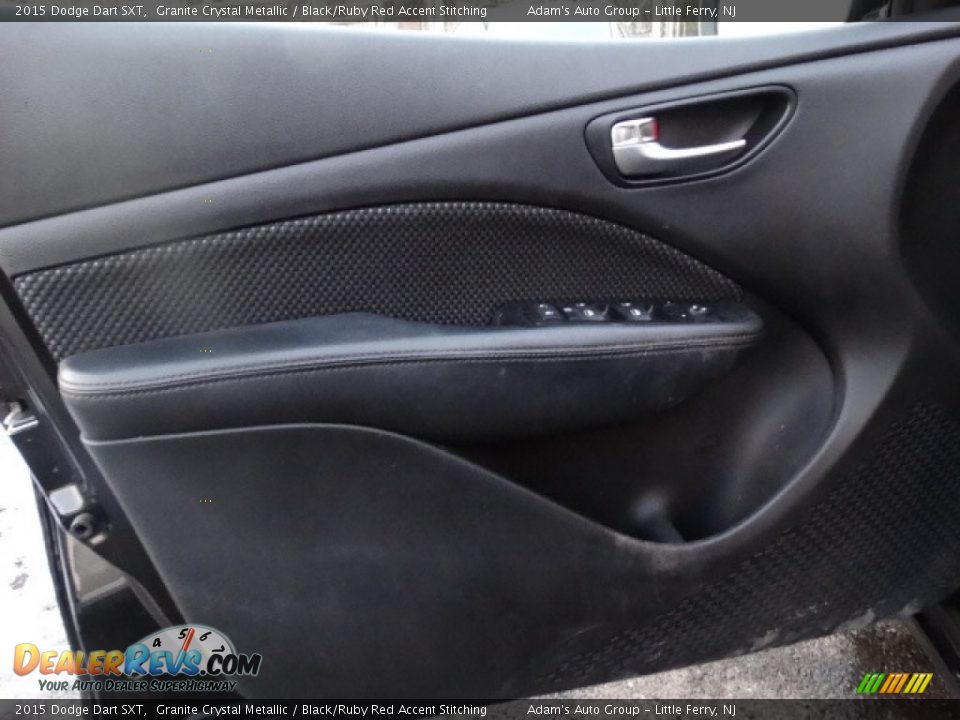 2015 Dodge Dart SXT Granite Crystal Metallic / Black/Ruby Red Accent Stitching Photo #7