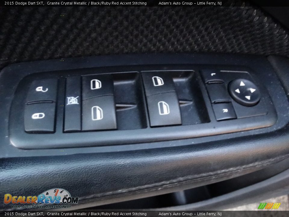 2015 Dodge Dart SXT Granite Crystal Metallic / Black/Ruby Red Accent Stitching Photo #9