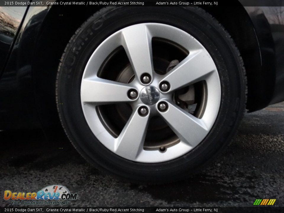2015 Dodge Dart SXT Granite Crystal Metallic / Black/Ruby Red Accent Stitching Photo #19