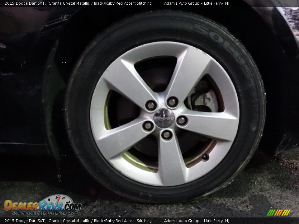 2015 Dodge Dart SXT Granite Crystal Metallic / Black/Ruby Red Accent Stitching Photo #21