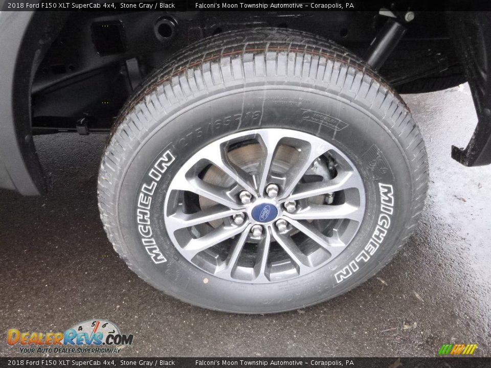 2018 Ford F150 XLT SuperCab 4x4 Stone Gray / Black Photo #7