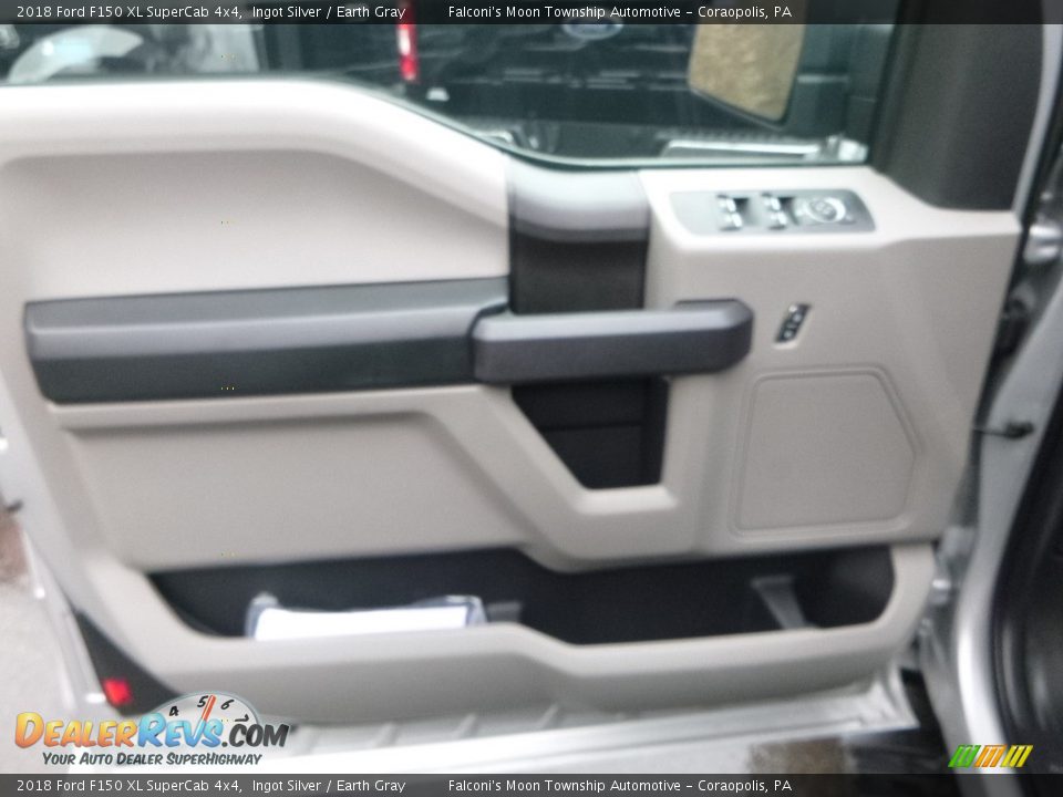 2018 Ford F150 XL SuperCab 4x4 Ingot Silver / Earth Gray Photo #11