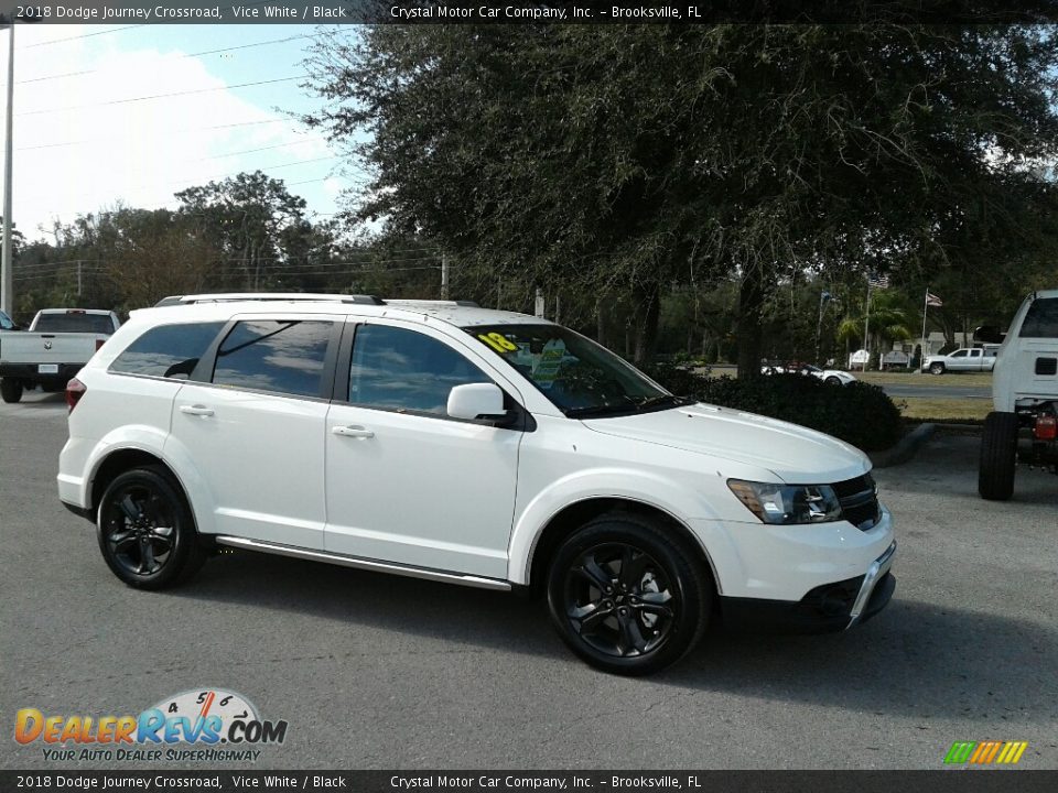 2018 Dodge Journey Crossroad Vice White / Black Photo #7