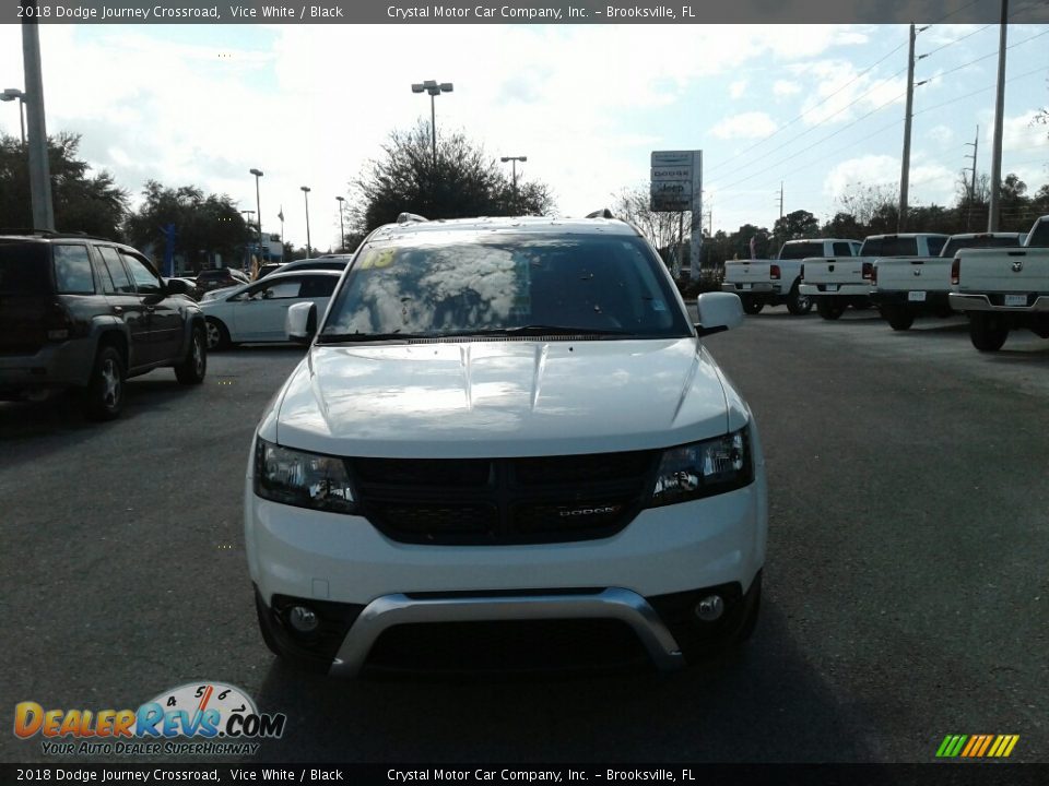 2018 Dodge Journey Crossroad Vice White / Black Photo #8