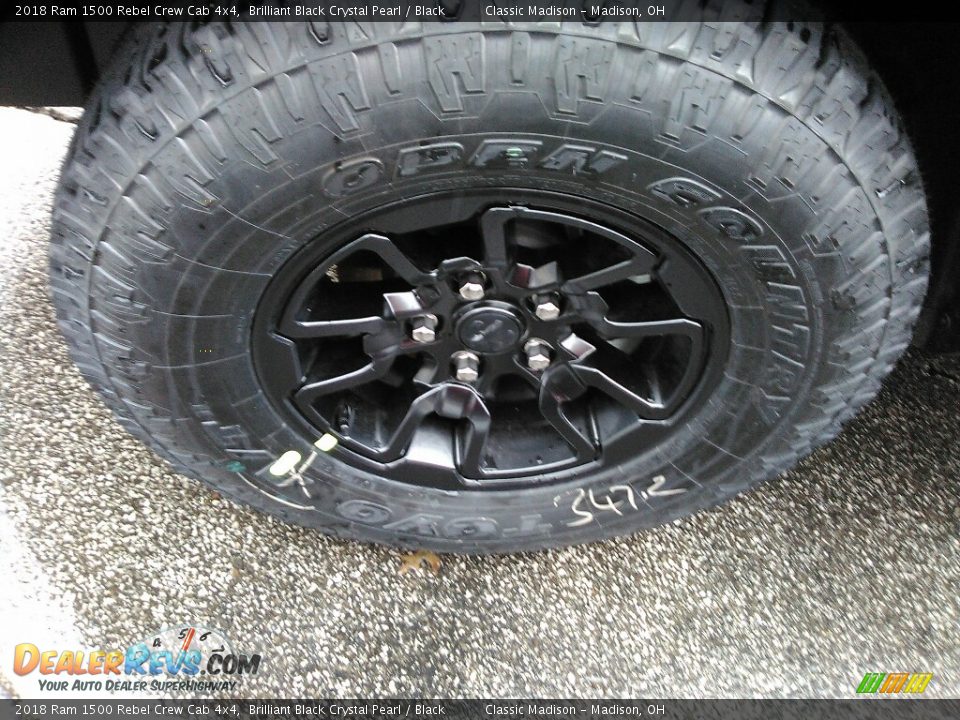 2018 Ram 1500 Rebel Crew Cab 4x4 Brilliant Black Crystal Pearl / Black Photo #2