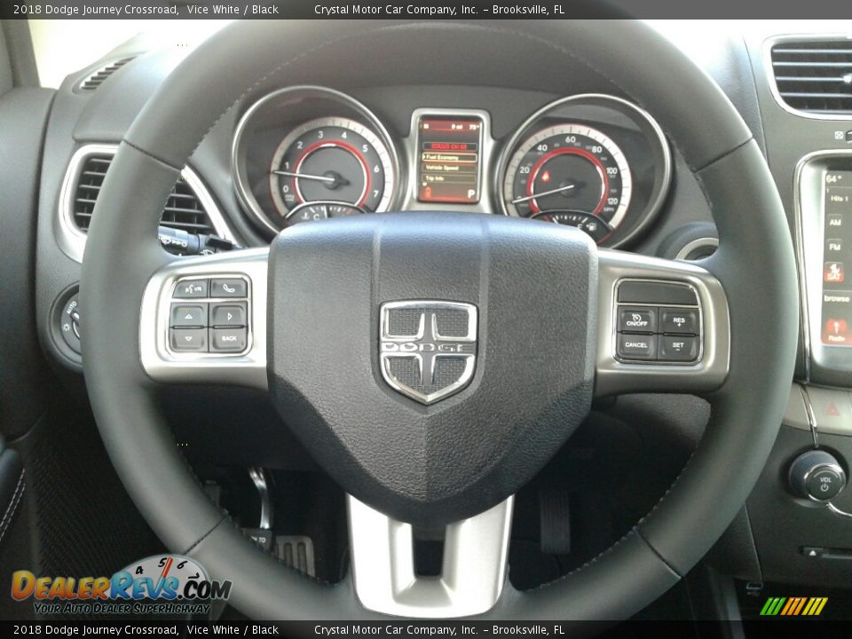 2018 Dodge Journey Crossroad Vice White / Black Photo #14