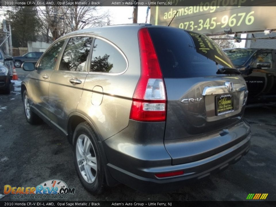 2010 Honda CR-V EX-L AWD Opal Sage Metallic / Black Photo #4