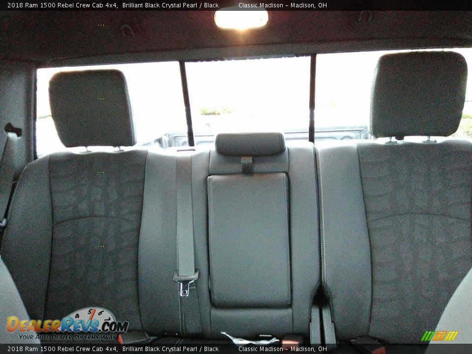 2018 Ram 1500 Rebel Crew Cab 4x4 Brilliant Black Crystal Pearl / Black Photo #7