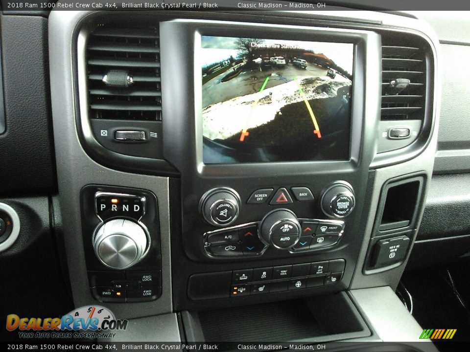 2018 Ram 1500 Rebel Crew Cab 4x4 Brilliant Black Crystal Pearl / Black Photo #10