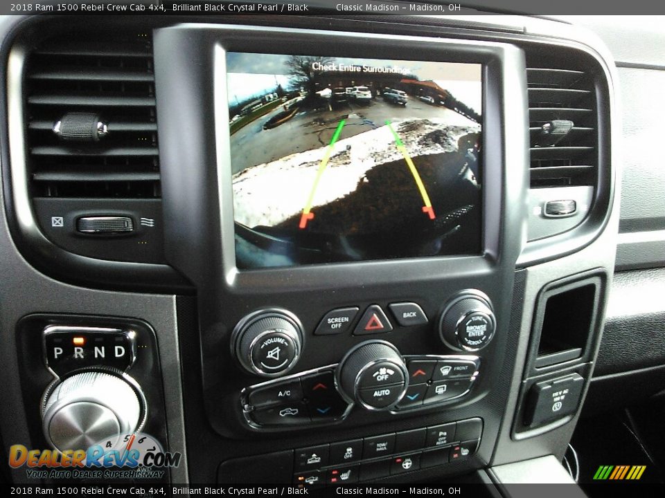 2018 Ram 1500 Rebel Crew Cab 4x4 Brilliant Black Crystal Pearl / Black Photo #16