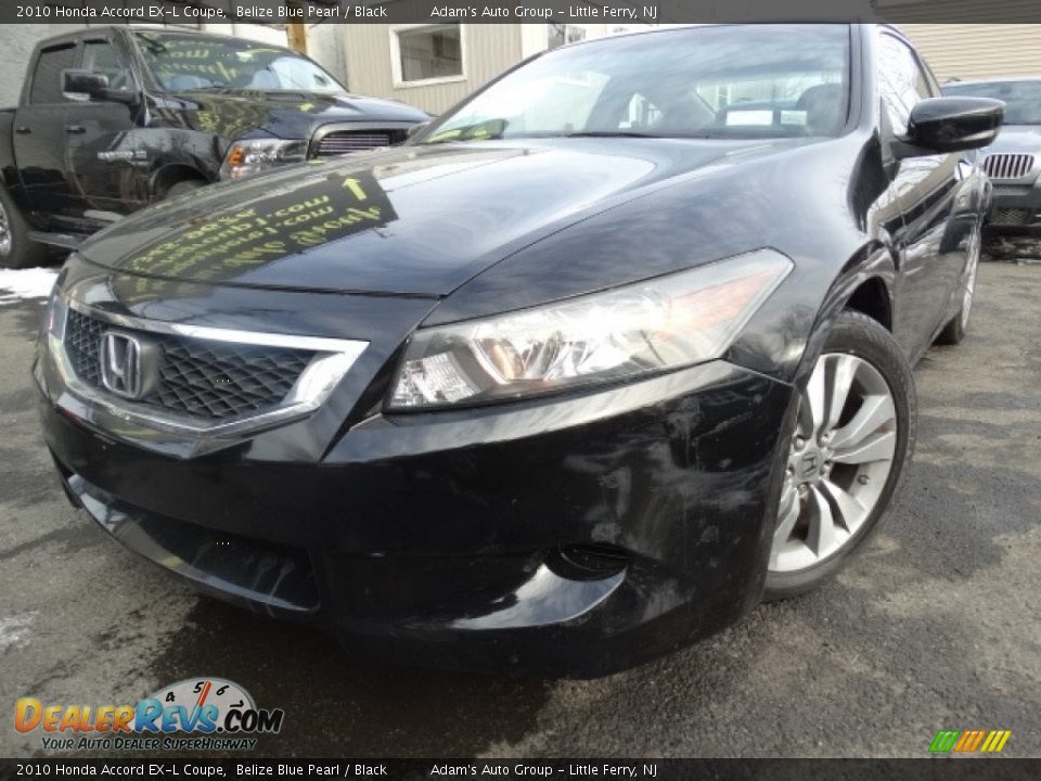 2010 Honda Accord EX-L Coupe Belize Blue Pearl / Black Photo #1