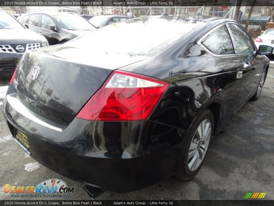 2010 Honda Accord EX-L Coupe Belize Blue Pearl / Black Photo #5