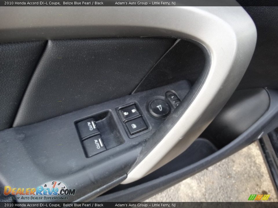 2010 Honda Accord EX-L Coupe Belize Blue Pearl / Black Photo #8
