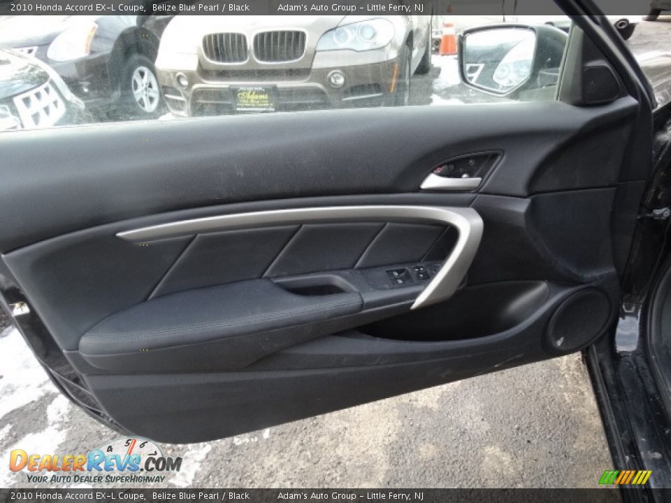 2010 Honda Accord EX-L Coupe Belize Blue Pearl / Black Photo #9