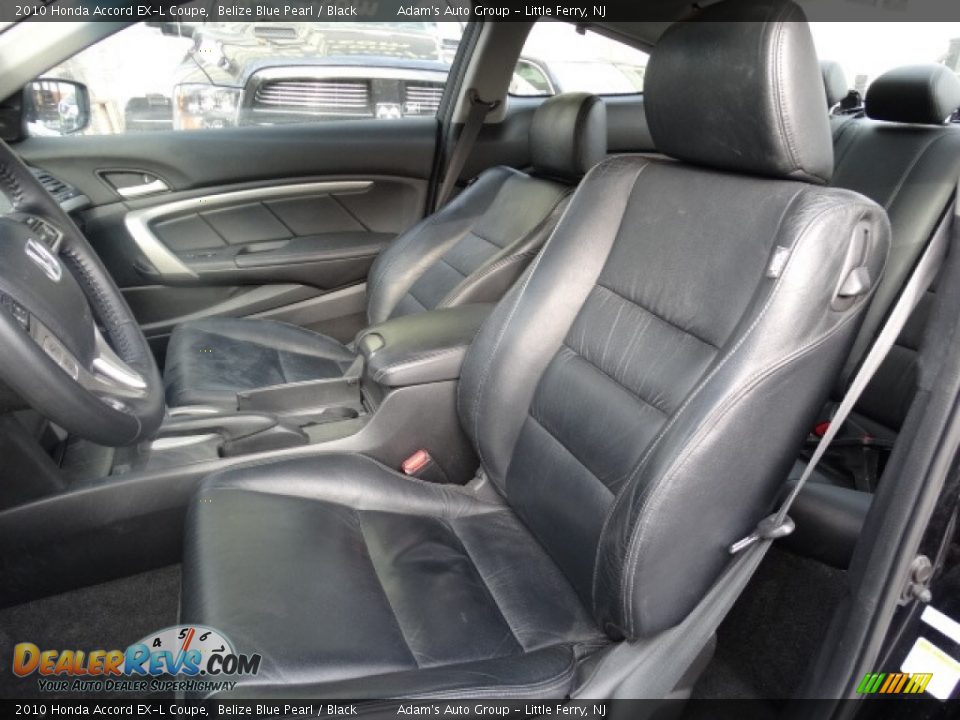 2010 Honda Accord EX-L Coupe Belize Blue Pearl / Black Photo #10