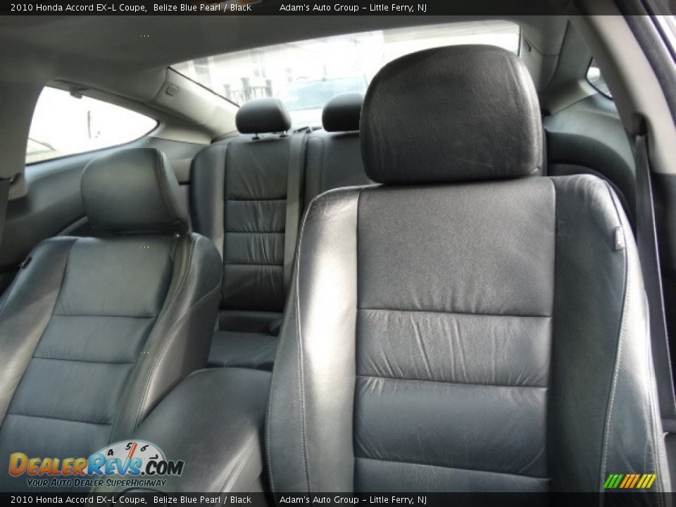2010 Honda Accord EX-L Coupe Belize Blue Pearl / Black Photo #12